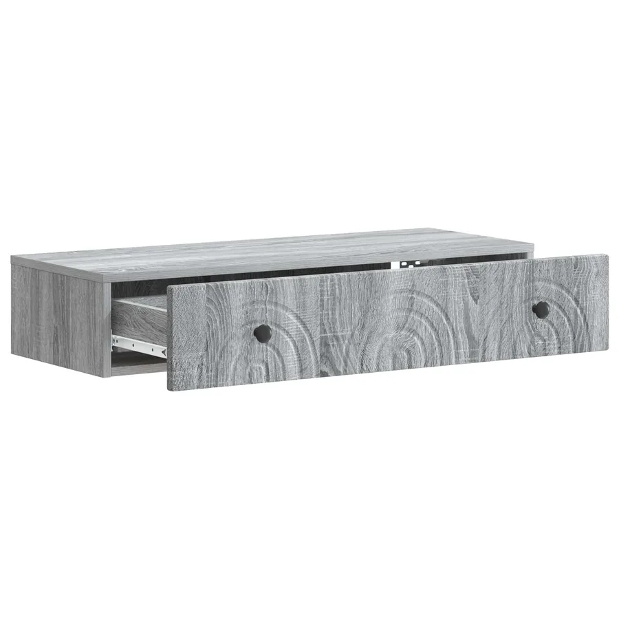 Table d'appoint murale Sonoma gris 87,5 x 34,5 x 17 cm - 4