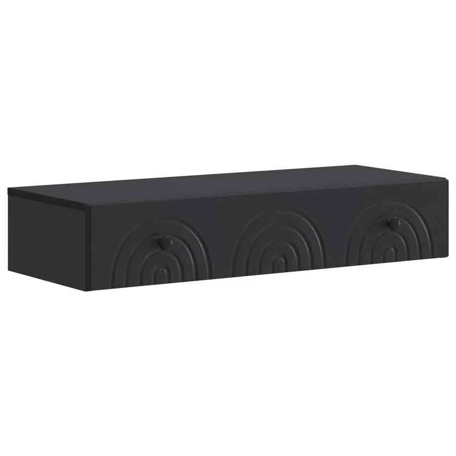 Table d'appoint murale Noir 87,5 x 34,5 x 17 cm - 2