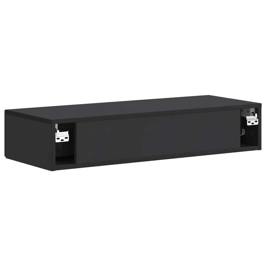 Table d'appoint murale Noir 87,5 x 34,5 x 17 cm - 7