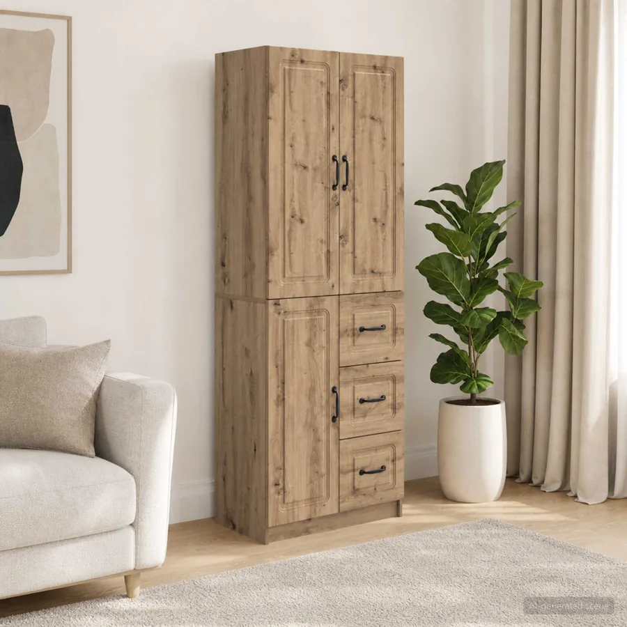 Ensemble de Meubles 2 pc Chêne artisanal Bois d'ingénierie