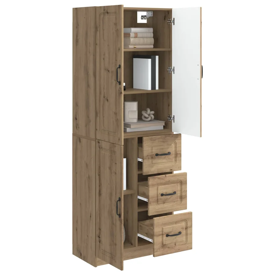 Ensemble de Meubles 2 pc Chêne artisanal Bois d'ingénierie - 3