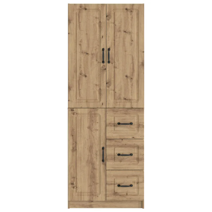Ensemble de Meubles 2 pc Chêne artisanal Bois d'ingénierie - 5