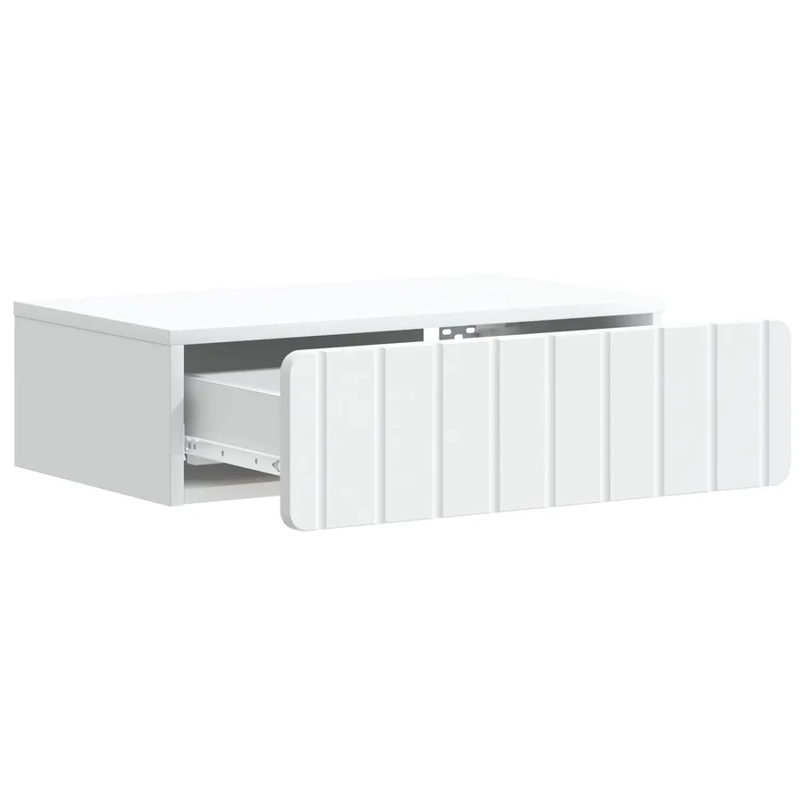 Table d'appoint murale Blanc 59 x 34,5 x 17 cm - 4