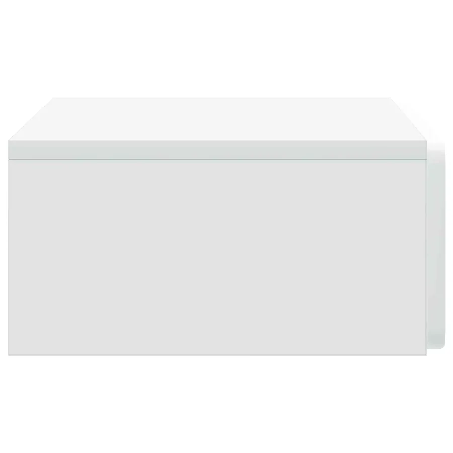 Table d'appoint murale Blanc 59 x 34,5 x 17 cm - 6