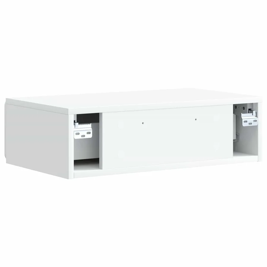 Table d'appoint murale Blanc 59 x 34,5 x 17 cm - 7