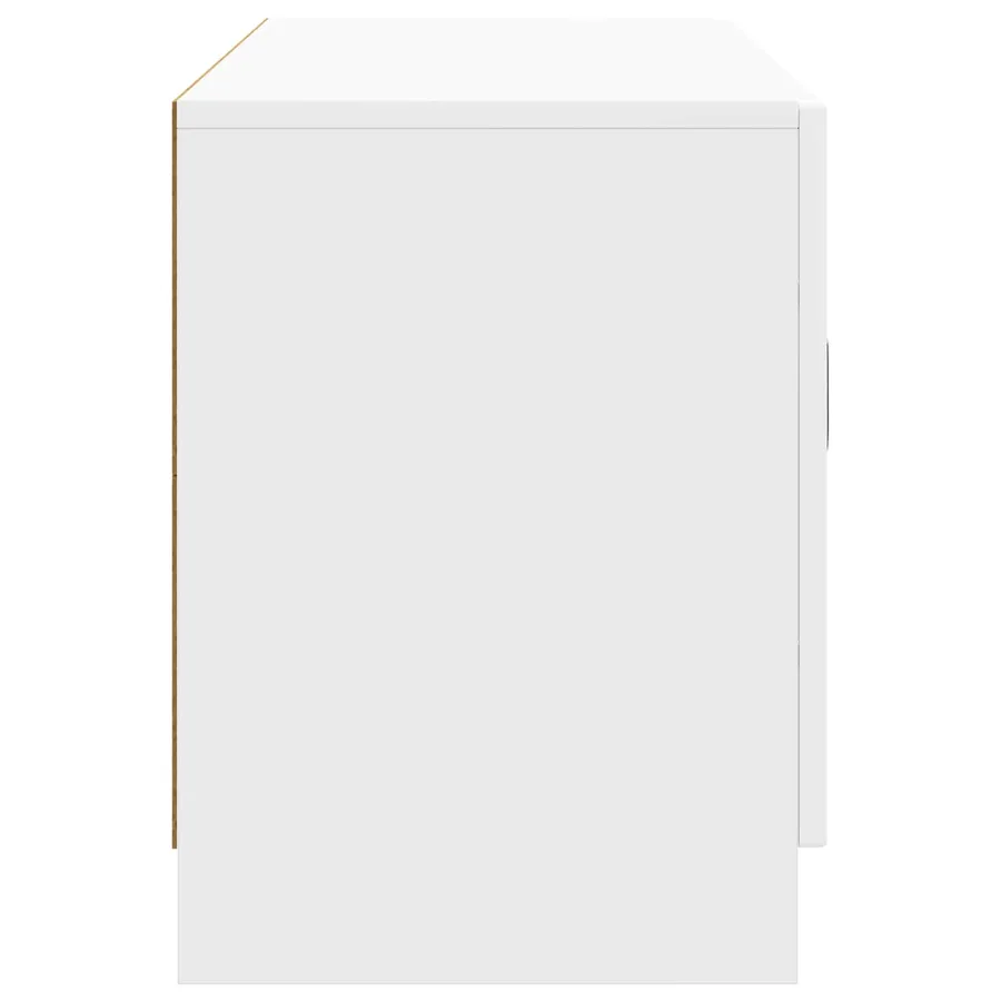 Meuble TV Blanc brillant 99 x 34,5 x 47 cm Bois d'ingénierie - 7