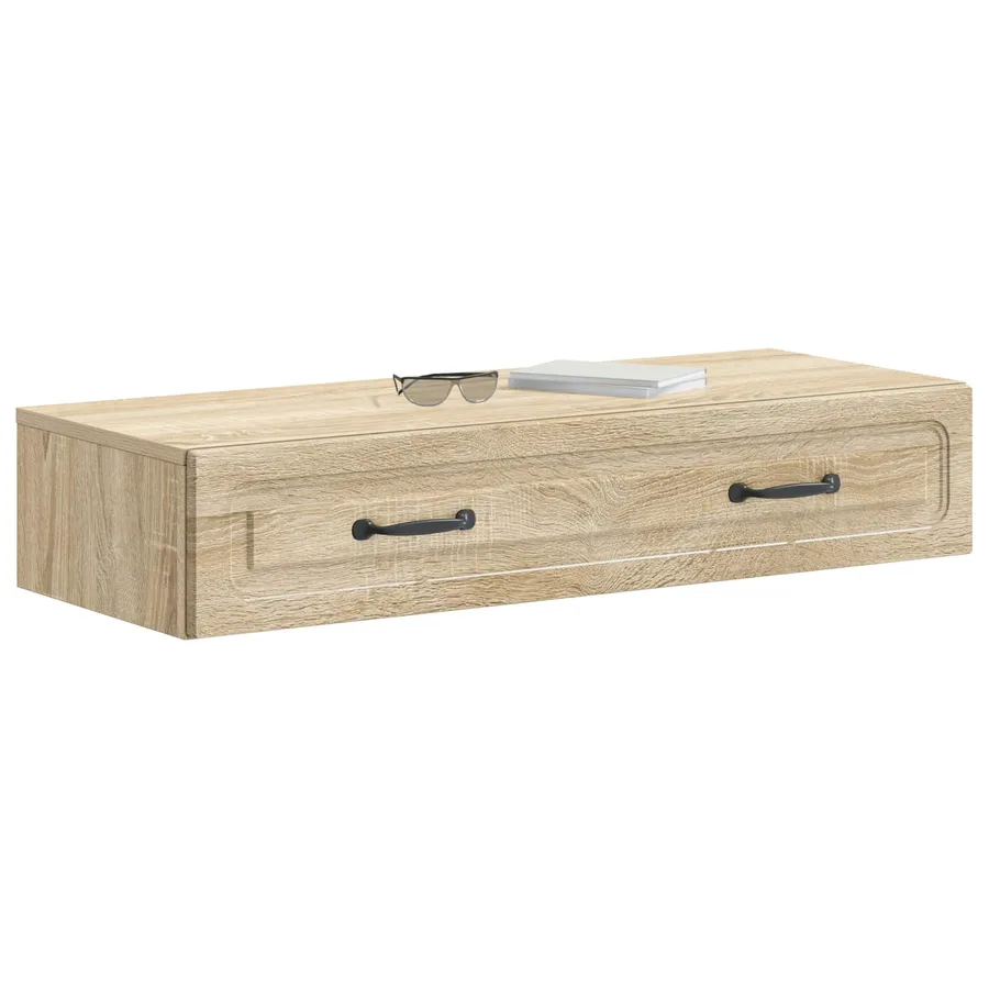 Table d'appoint murale Chêne Sonoma 87,5 x 34,5 x 17 cm - 3