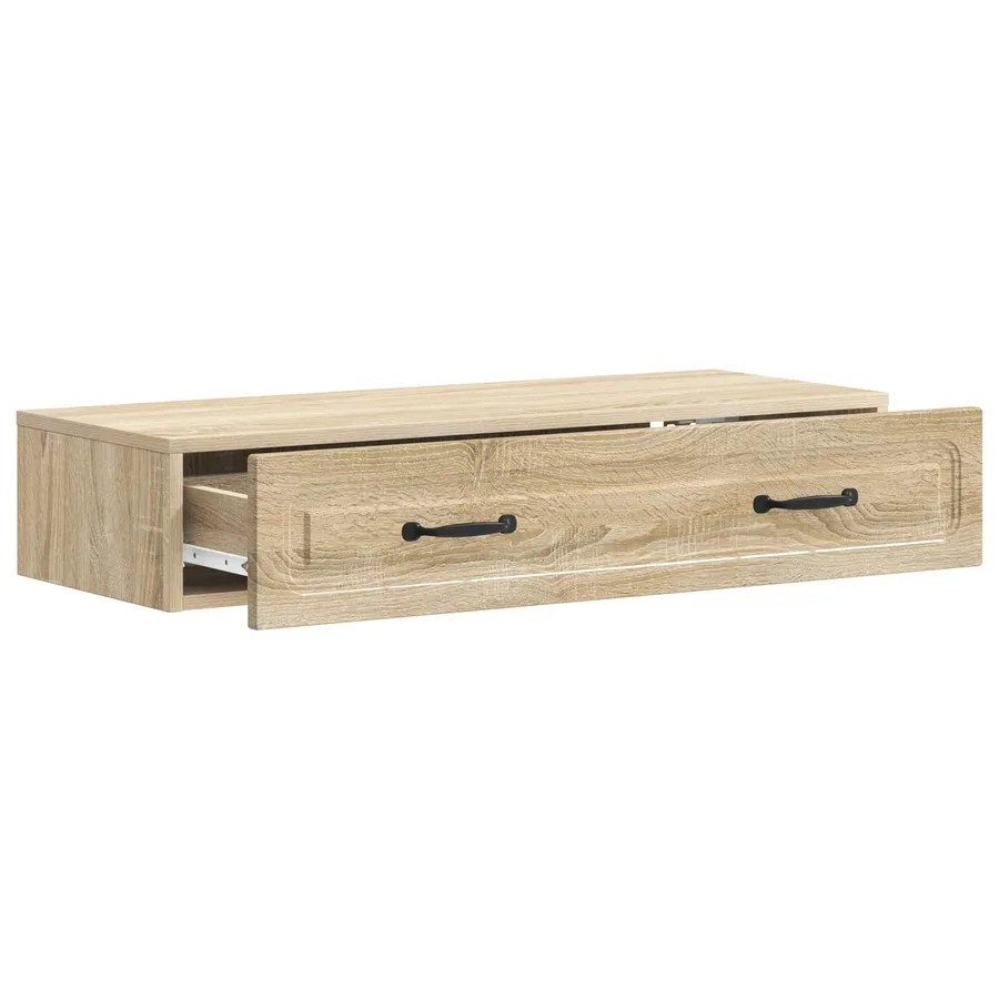 Table d'appoint murale Chêne Sonoma 87,5 x 34,5 x 17 cm - 4