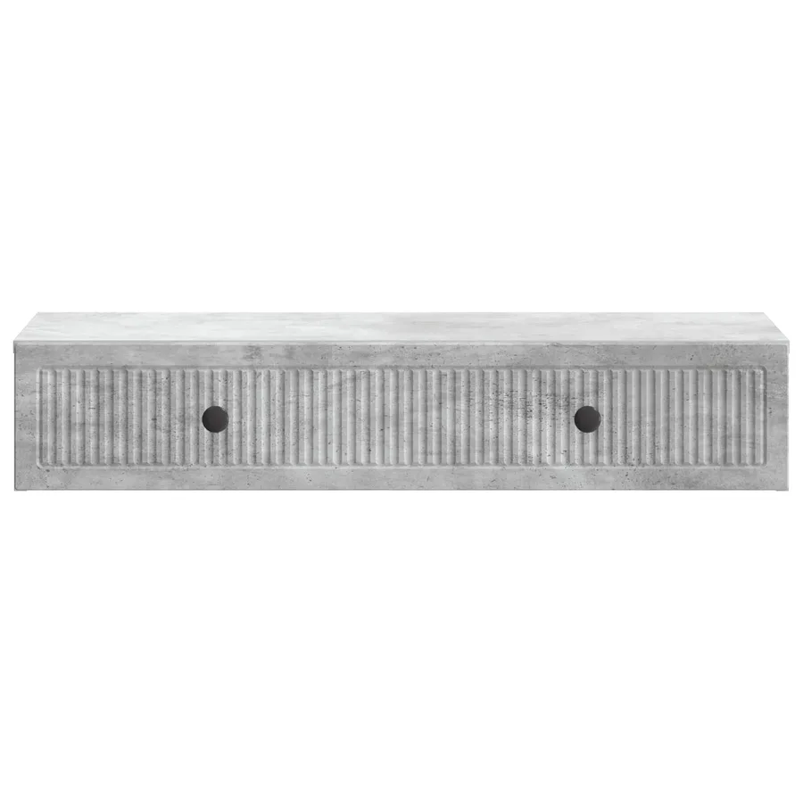 Table d'appoint murale Gris béton 87,5 x 34,5 x 17 cm - 5