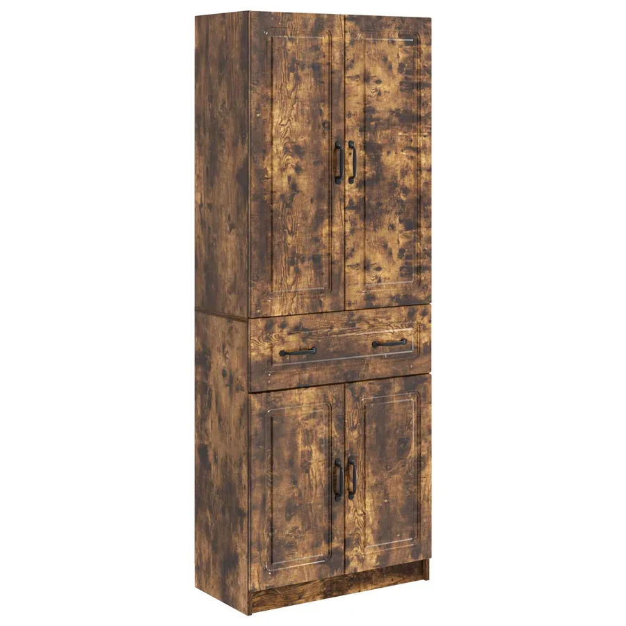 Ensemble de Meubles 2 pcs Chêne fumé Bois d'ingénierie - 2