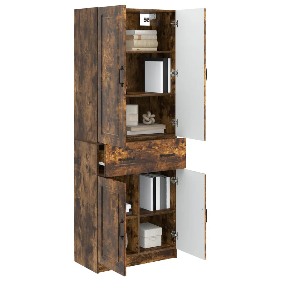 Ensemble de Meubles 2 pcs Chêne fumé Bois d'ingénierie - 3