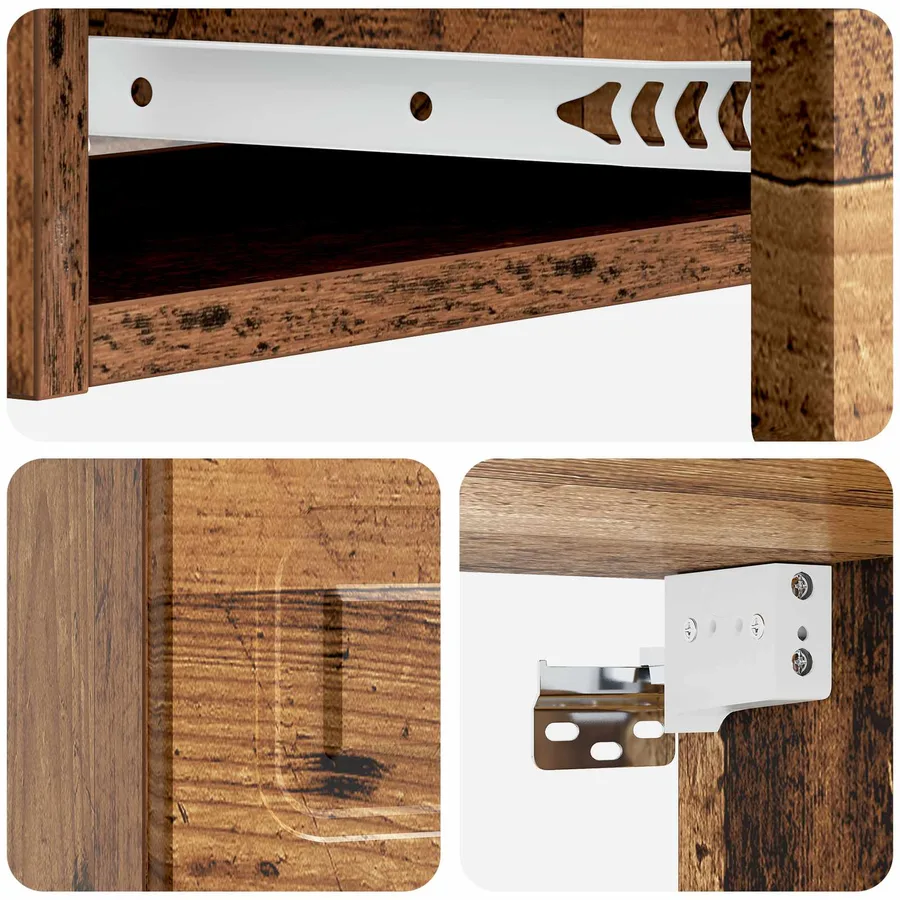 Table d'appoint murale Bois ancien 87,5 x 34,5 x 17 cm - 8
