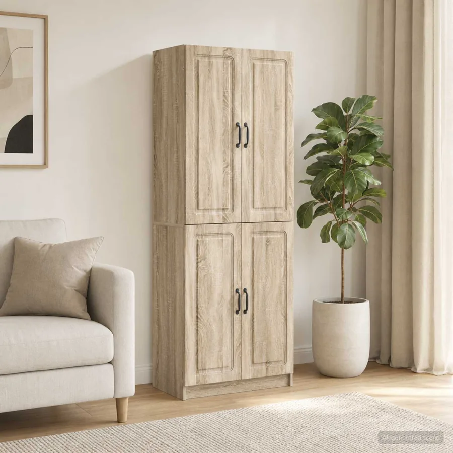 Ensemble de Meubles 2 pcs Chêne Sonoma Bois d'ingénierie