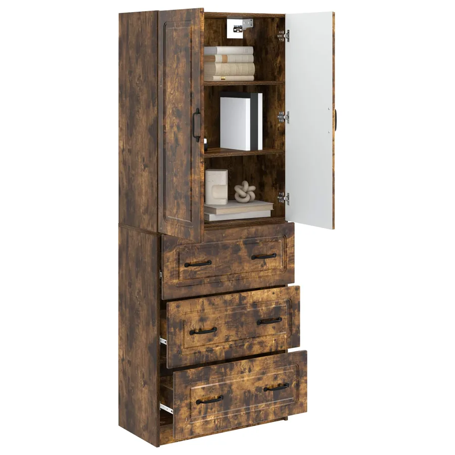 Ensemble de Meubles 2 pcs Chêne fumé 66 x 34,5 x 87 cm - 3