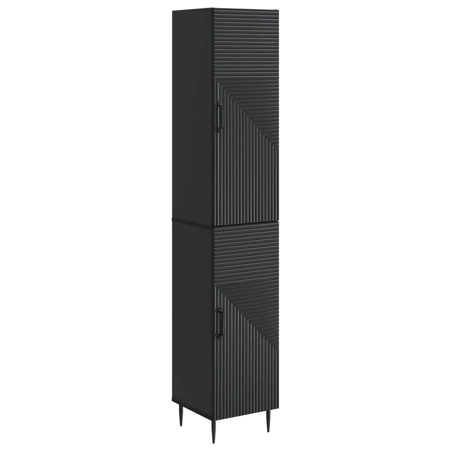 Ensemble de Meubles 2 pcs Noir 33 x 34,5 x 89,5 cm - 2