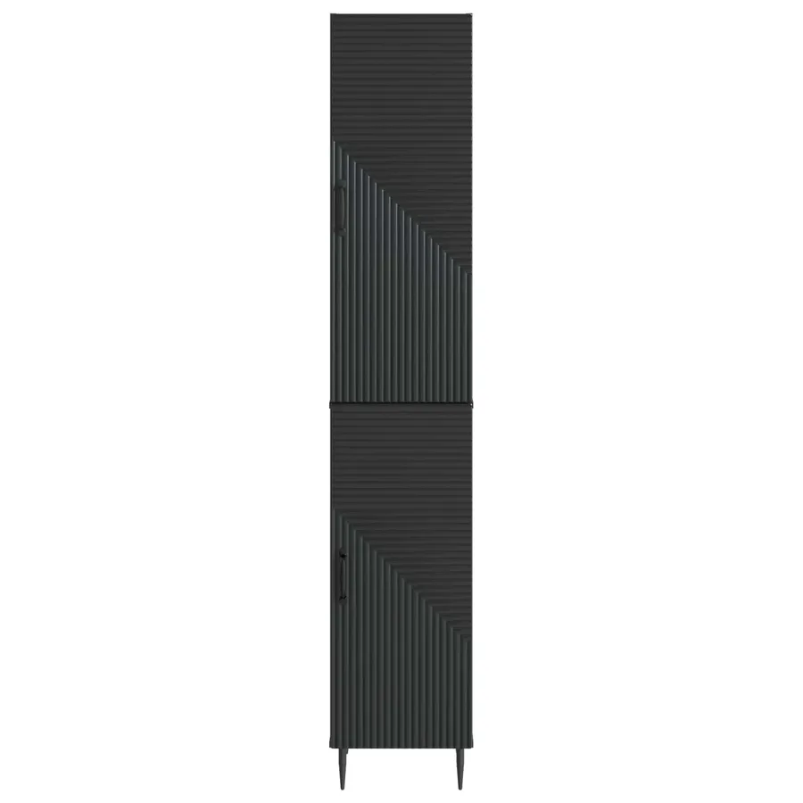 Ensemble de Meubles 2 pcs Noir 33 x 34,5 x 89,5 cm - 5