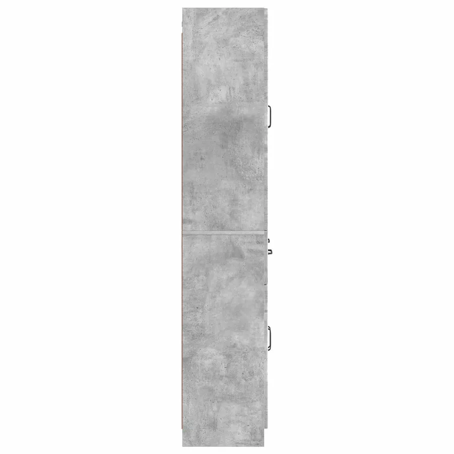 Ensemble de Meubles 2 pcs Gris béton Bois d'ingénierie - 6