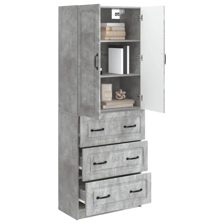 Ensemble de Meubles 2 pcs Gris béton 66 x 34,5 x 87 cm - 3