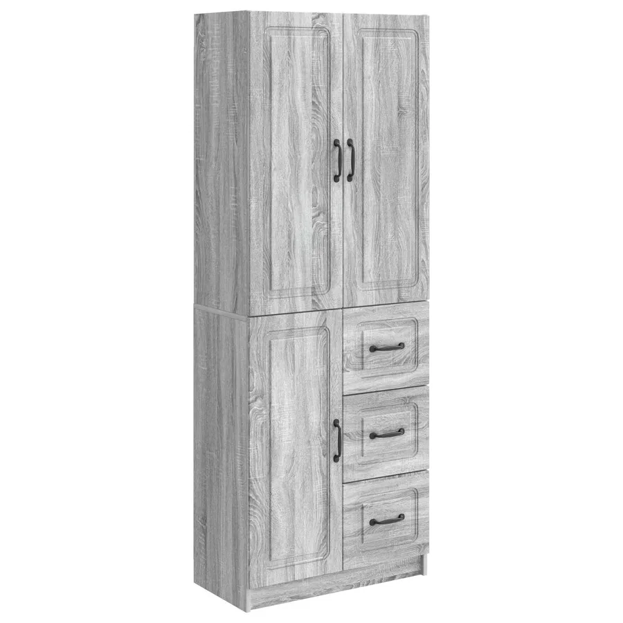 Ensemble de Meubles 2 pcs Sonoma gris Bois d'ingénierie - 2