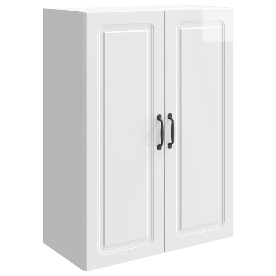 Armoire Murale Blanc brillant 66 x 34,5 x 90 cm - 2
