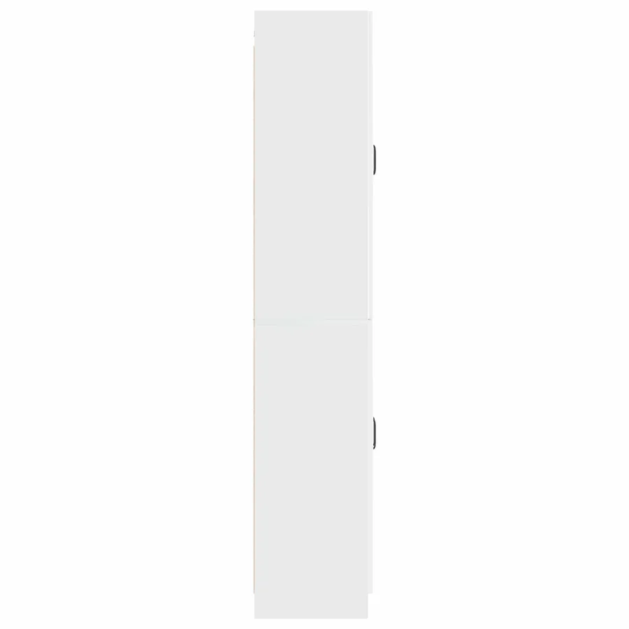 Ensemble de Meubles 2 pcs Blanc brillant Bois d'ingénierie - 6