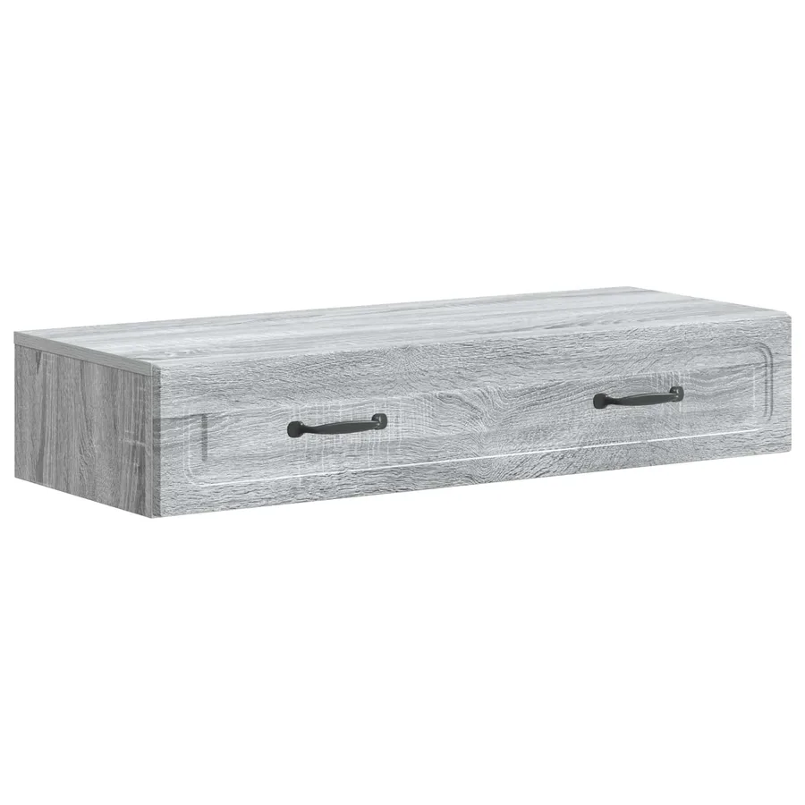 Table d'appoint murale Sonoma gris 87,5 x 34,5 x 17 cm - 2
