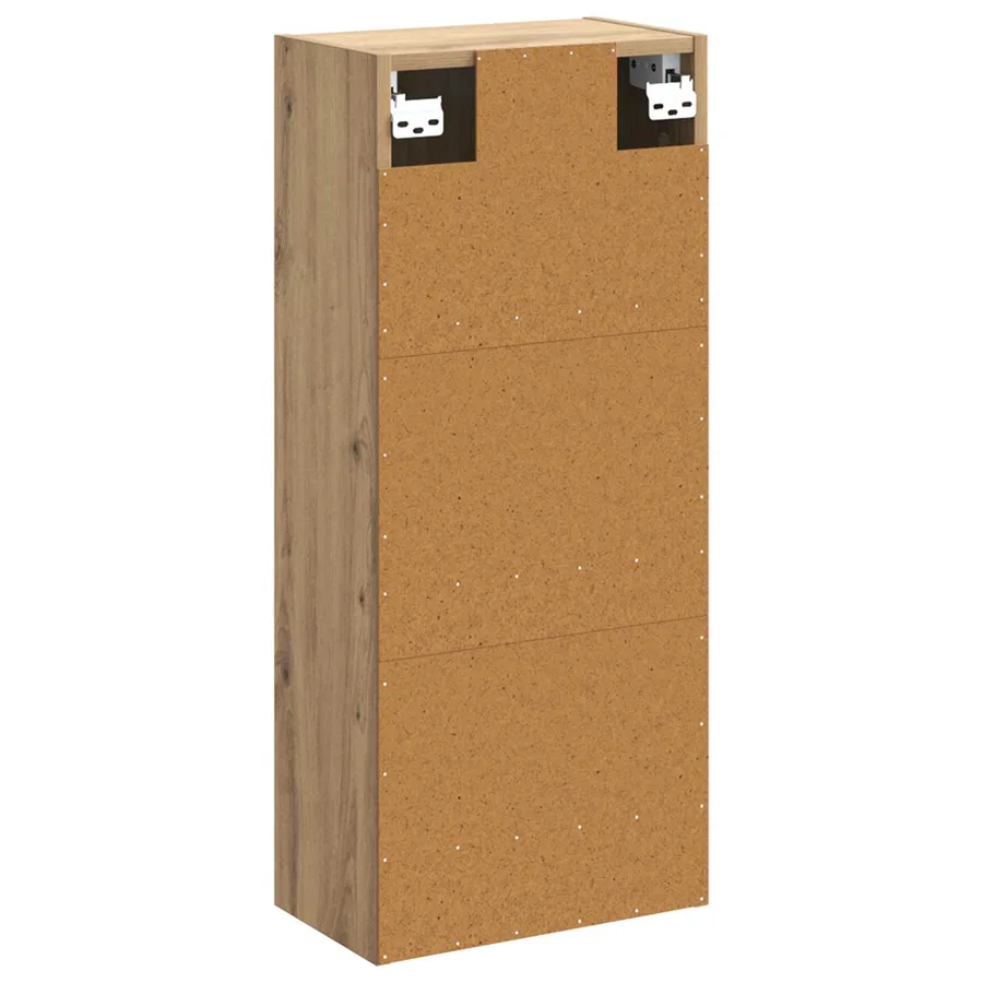 Meuble de lavabo mural Chêne artisanal 35 x 20 x 81 cm - 5
