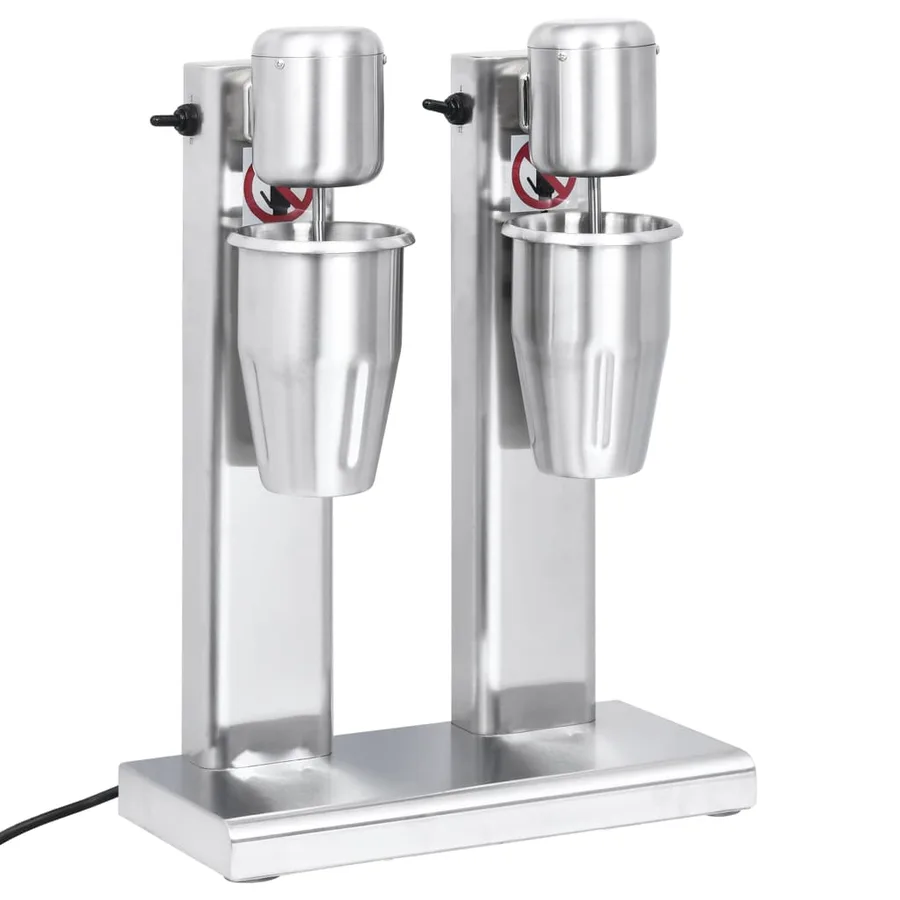 Mélangeur de milkshake avec deux coupelles Acier inoxydable 2 L - 5