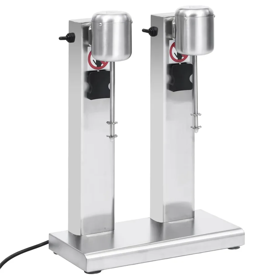 Mélangeur de milkshake avec deux coupelles Acier inoxydable 2 L - 6