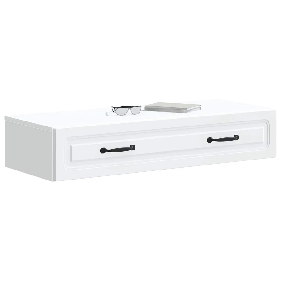 Table d'appoint murale Blanc 87,5 x 34,5 x 17 cm - 3