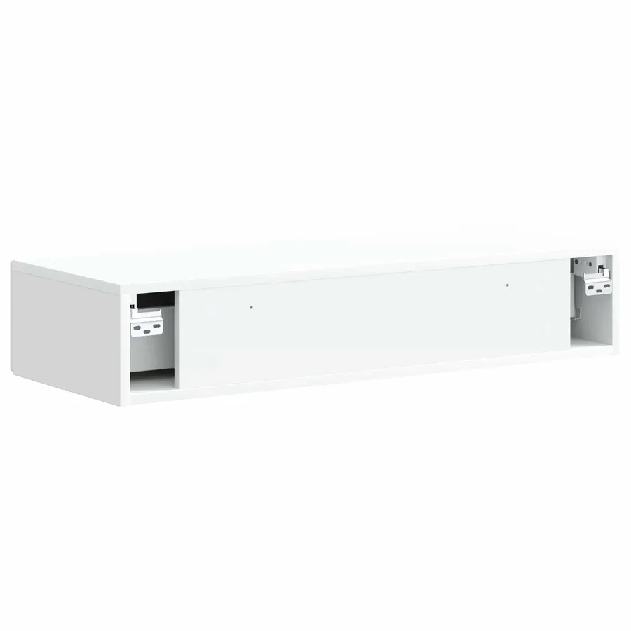 Table d'appoint murale Blanc 87,5 x 34,5 x 17 cm - 7