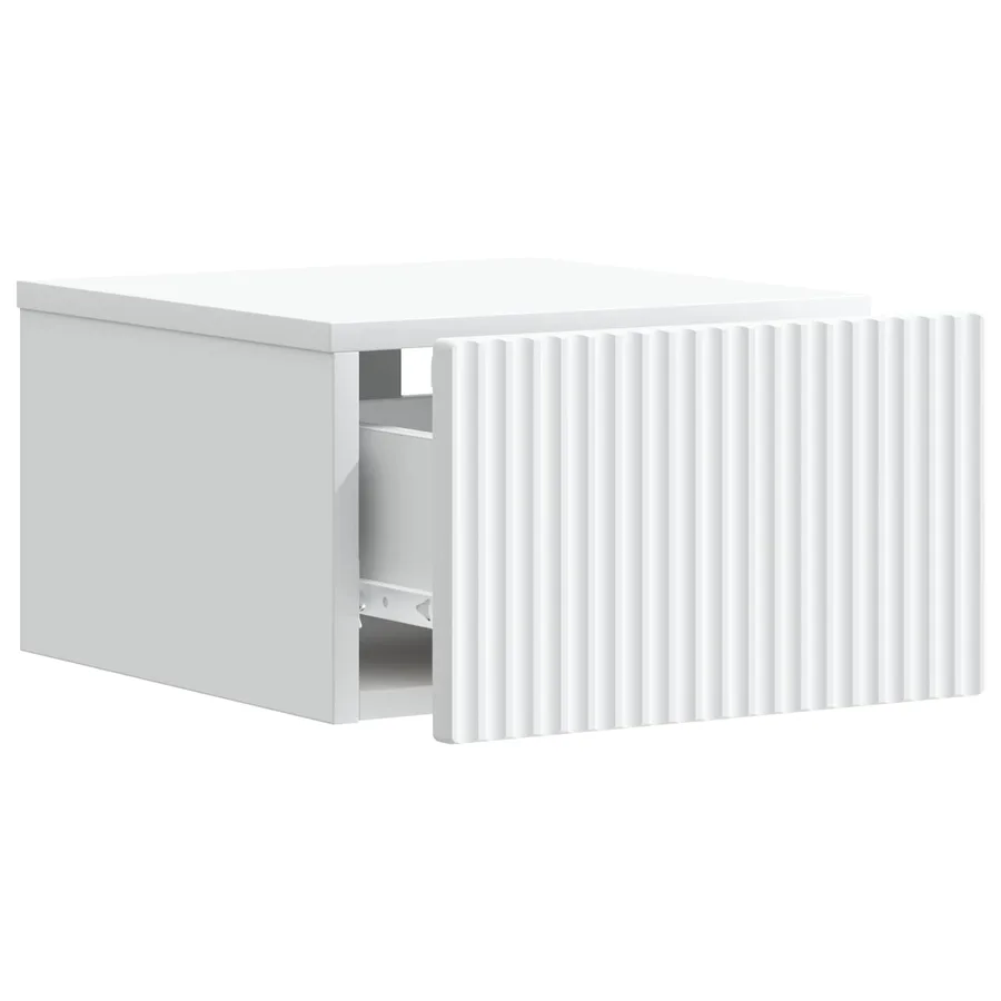 Cabinet de chevet mural 2 pcs Blanc 33 x 34,5 x 20 cm - 6