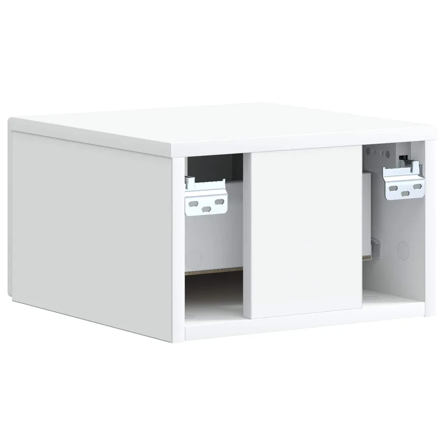Cabinet de chevet mural 2 pcs Blanc 33 x 34,5 x 20 cm - 9