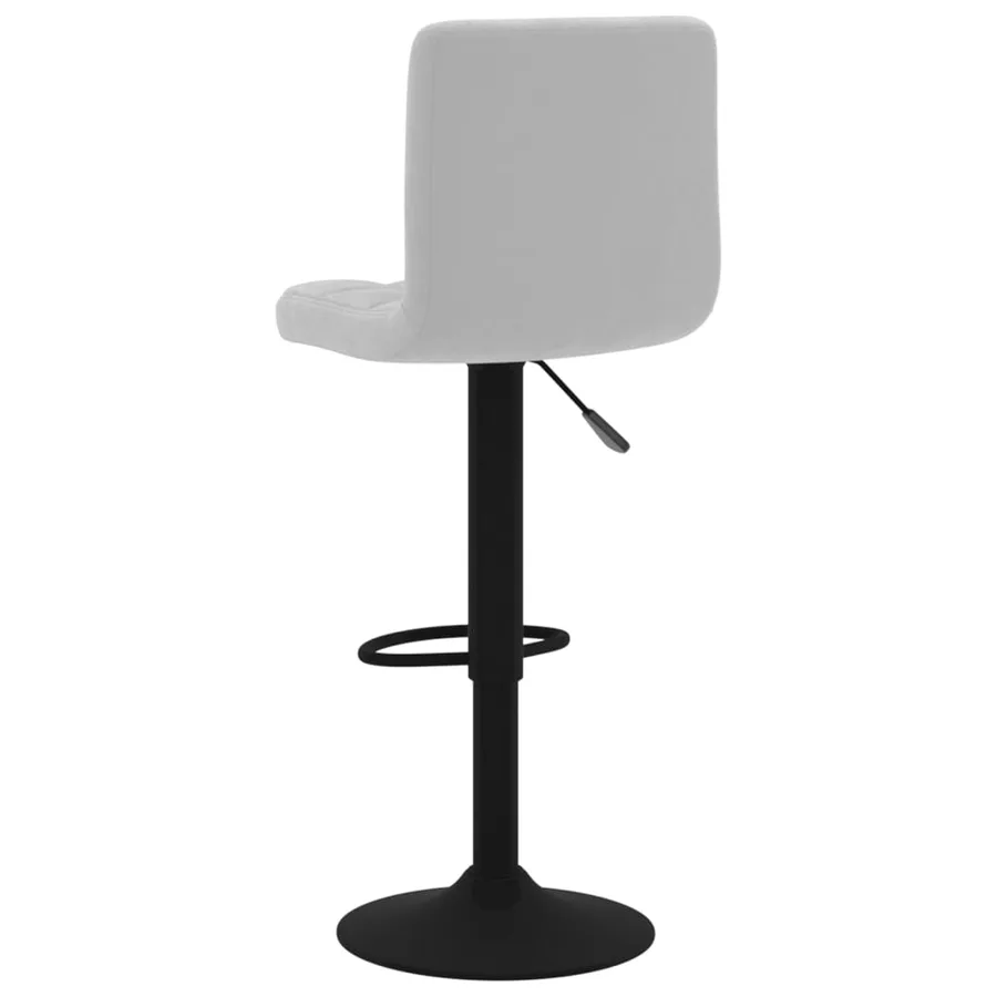 Tabourets de bar lot de 2 gris clair velours - 6