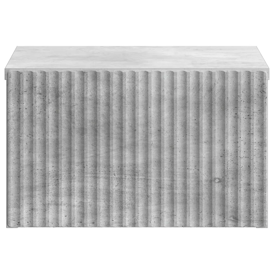 Cabinet de chevet mural 2 pcs Gris béton 33 x 34,5 x 20 cm - 7