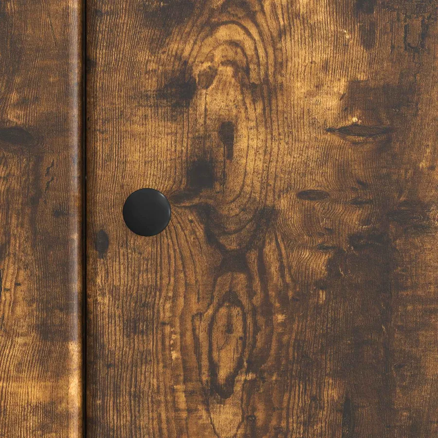 Meuble TV Chêne fumé 99 x 34,5 x 50 cm Bois d'ingénierie - 10