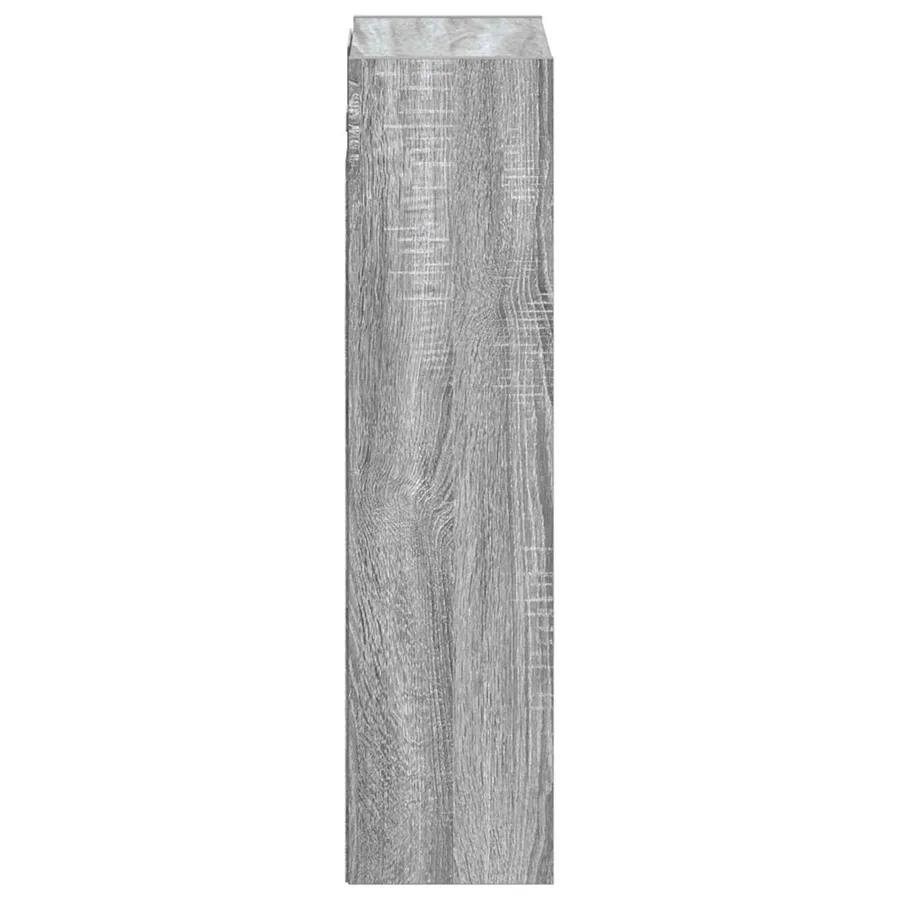 Meuble de lavabo mural Sonoma gris 35 x 20 x 81 cm - 4