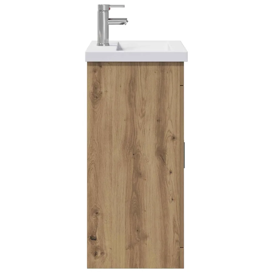 Ensemble de mobilier de salle de bain Chêne artisanal - 6