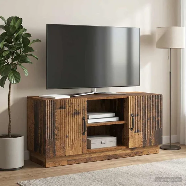 Meuble TV Bois ancien 102 x 34,5 x 47 cm Bois d'ingénierie