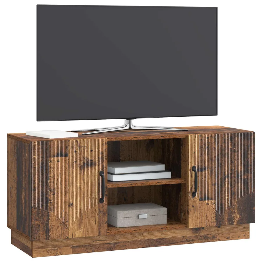Meuble TV Bois ancien 102 x 34,5 x 47 cm Bois d'ingénierie - 3