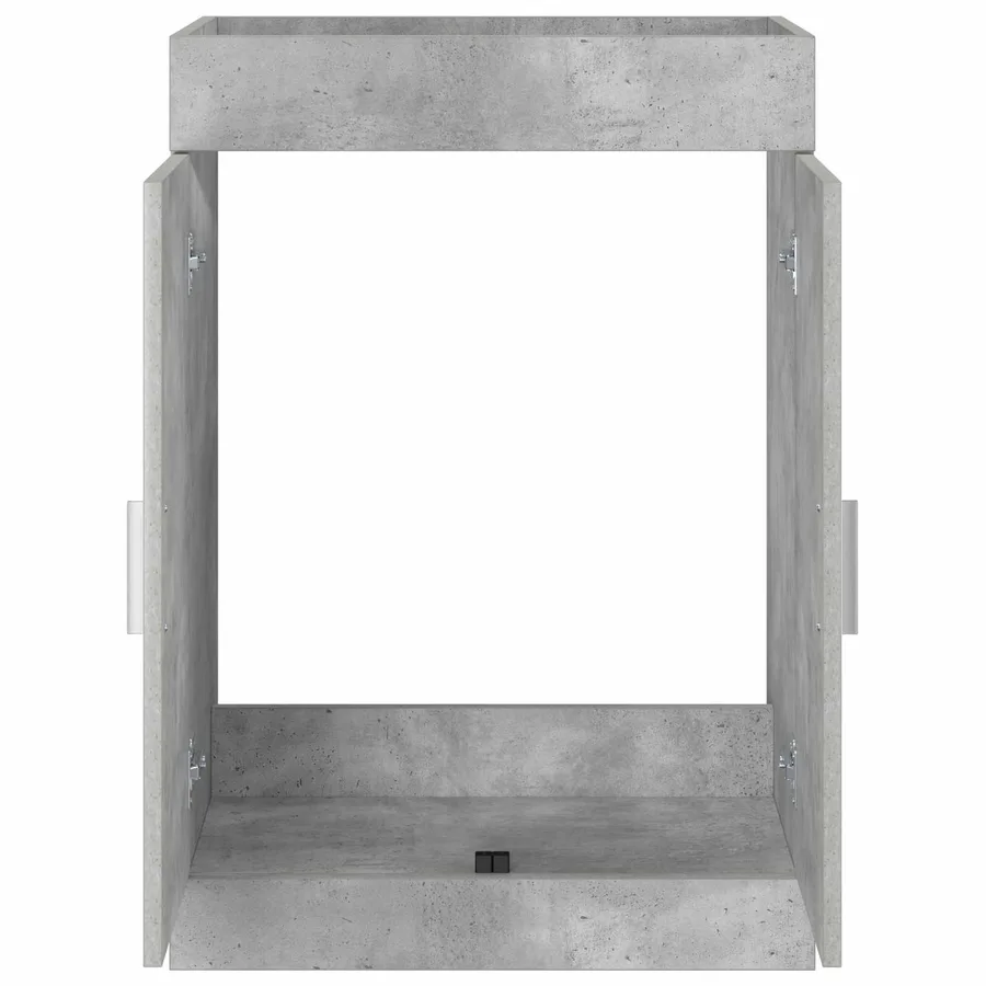 Meuble sous lavabo de salle de bain Gris béton - 4