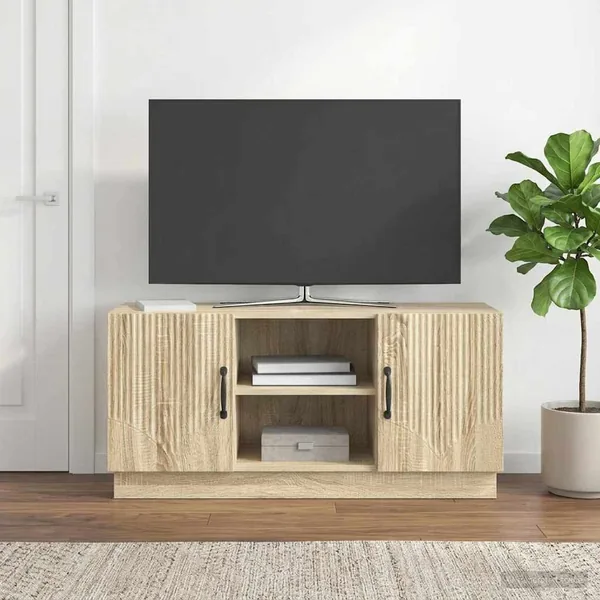 Meuble TV Chêne Sonoma 102 x 34,5 x 47 cm Bois d'ingénierie