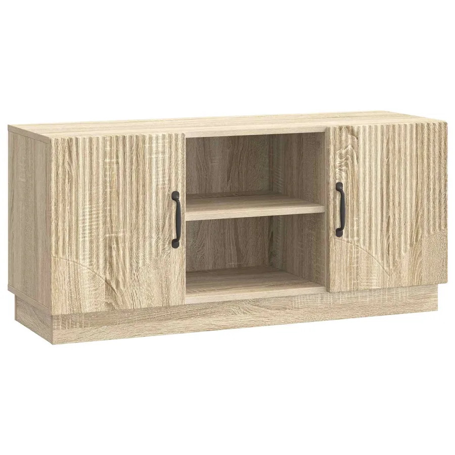 Meuble TV Chêne Sonoma 102 x 34,5 x 47 cm Bois d'ingénierie - 2