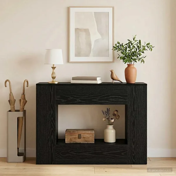 Table console 101 x 29 x 74 cm Noir