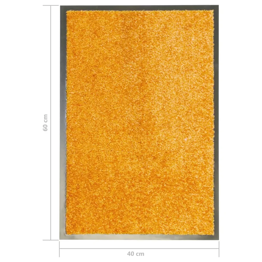 Paillasson lavable Orange 40x60 cm - 6