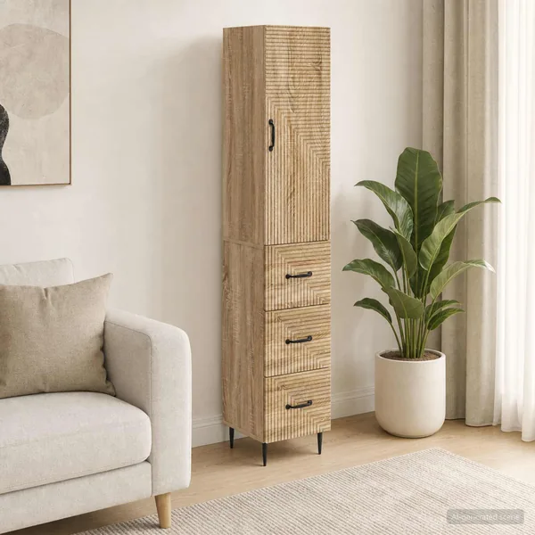 Ensemble de Meubles 2 pcs Chêne Sonoma 33 x 34,5 x 90 cm