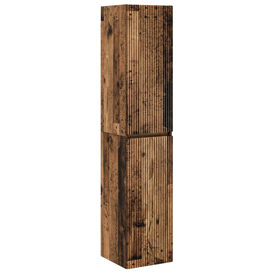 Ensemble de mobilier de salle de bain 6 pcs Bois ancien - 7