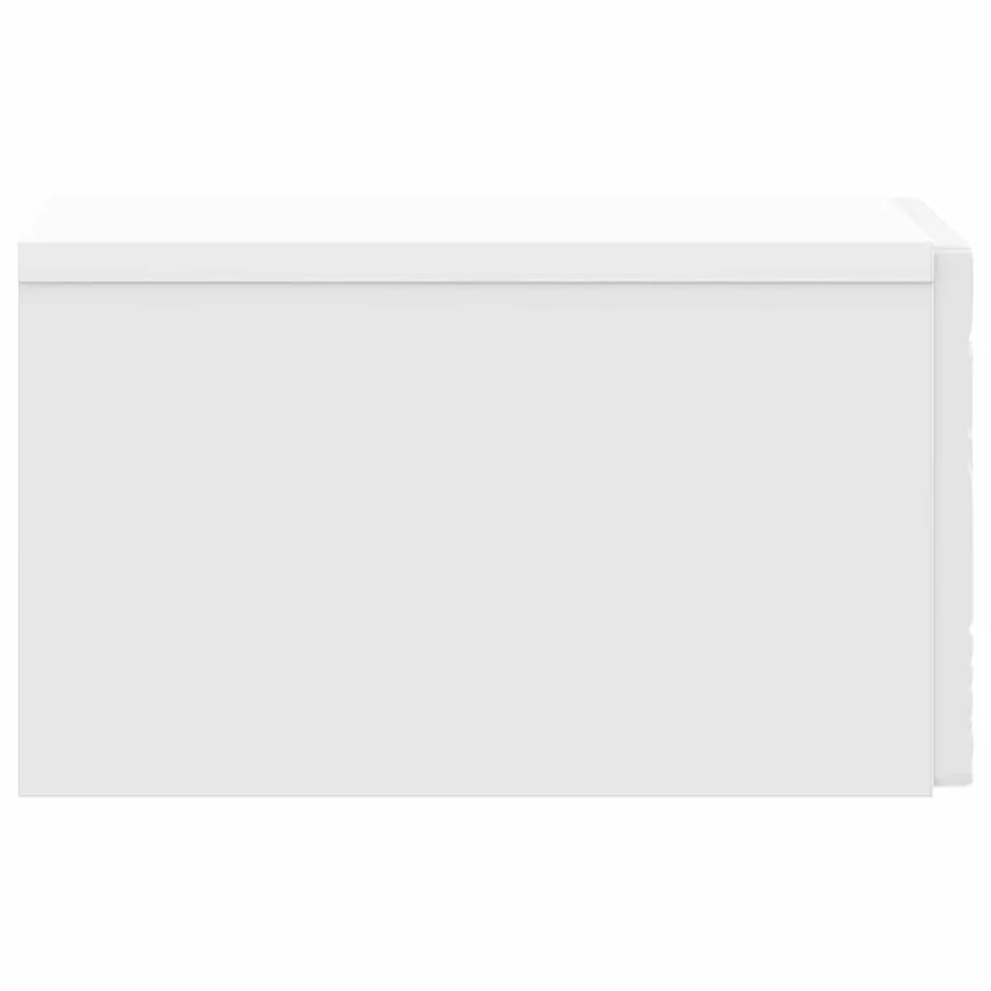 Table d'appoint murale 2 pcs Blanc brillant 34,5 x 33 x 20 cm - 7