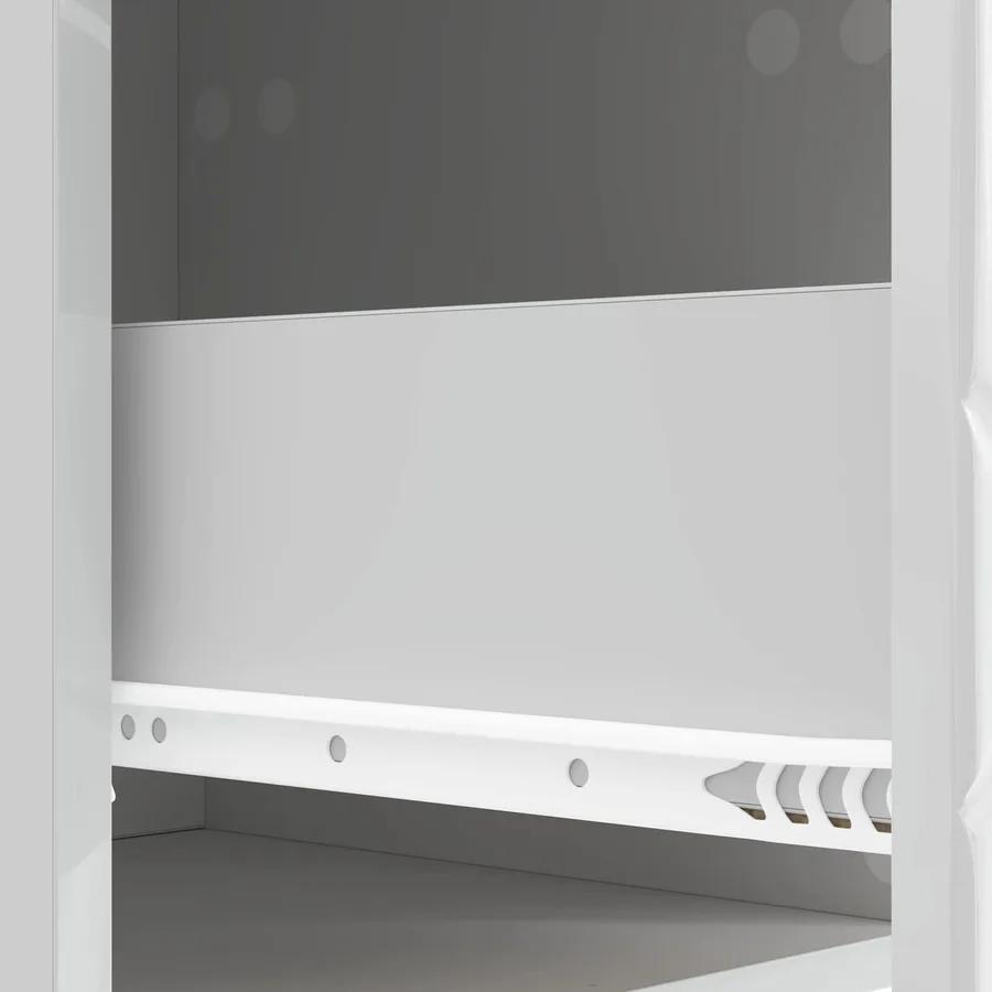 Table d'appoint murale 2 pcs Blanc brillant 34,5 x 33 x 20 cm - 8