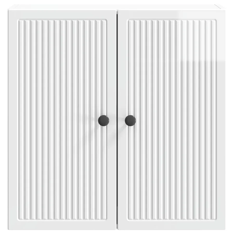 Armoire Murale Blanc brillant 59 x 31 x 60 cm Bois d'ingénierie - 4
